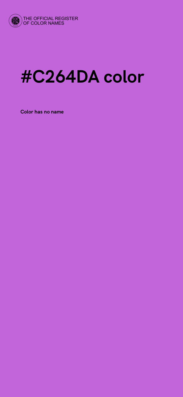 #C264DA color image