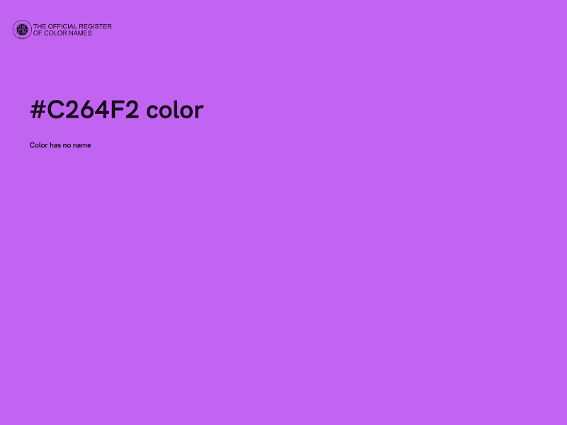 #C264F2 color image