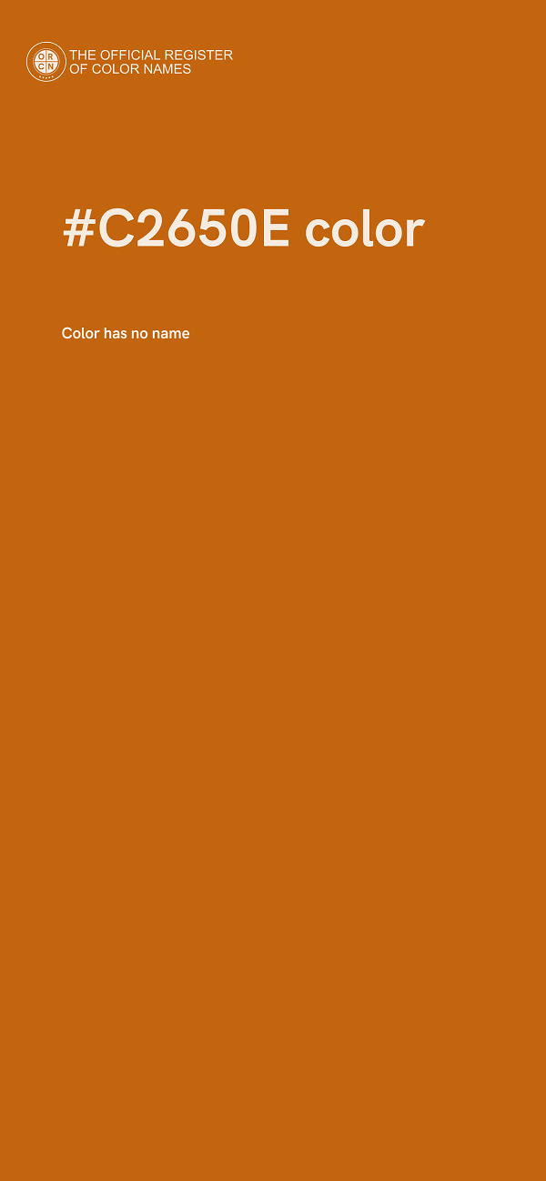#C2650E color image