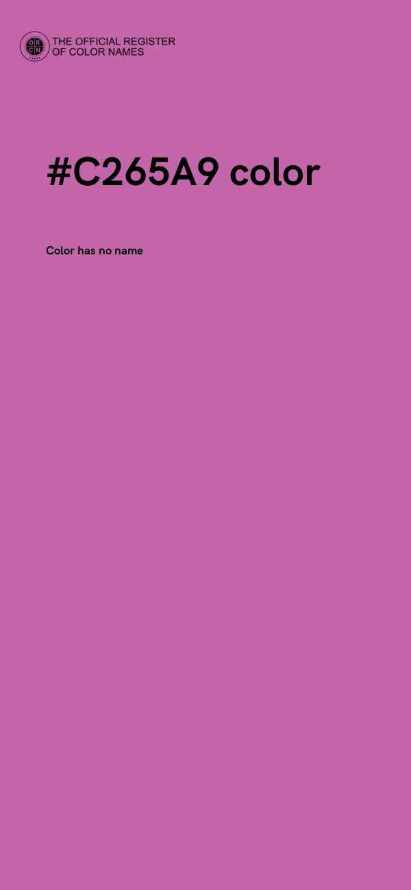 #C265A9 color image