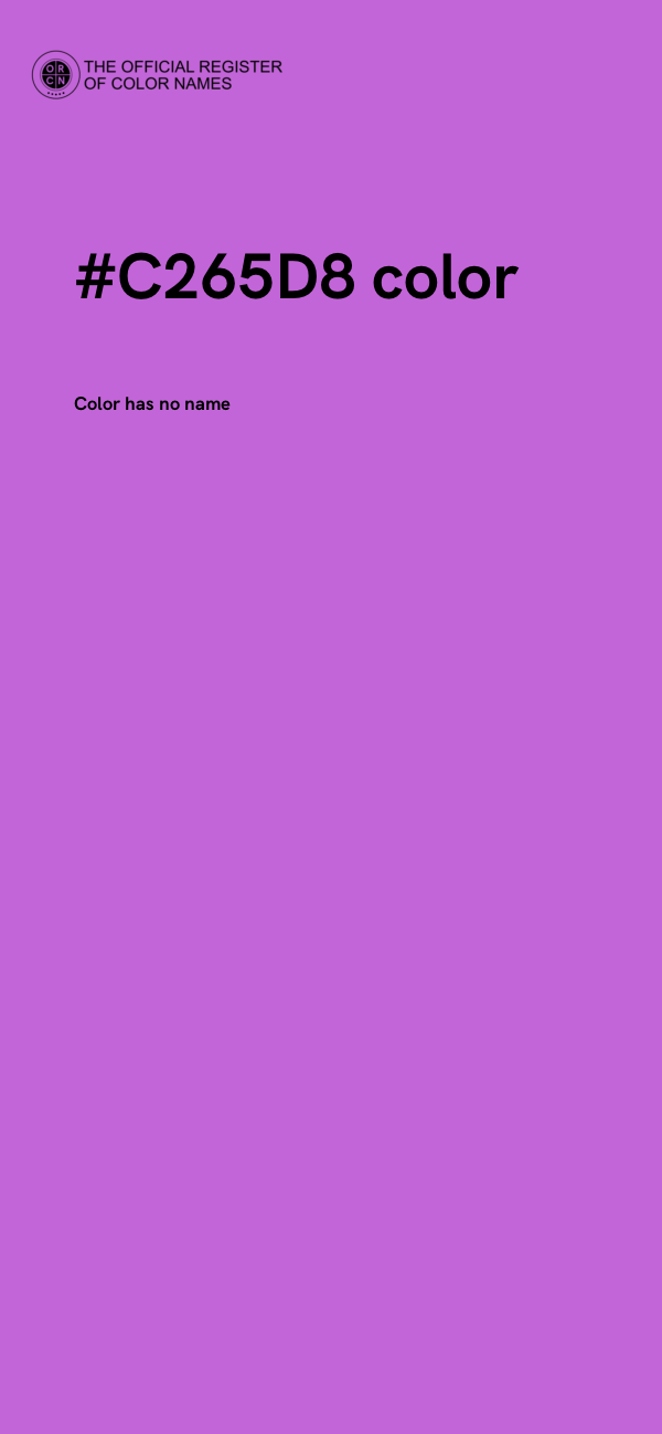 #C265D8 color image