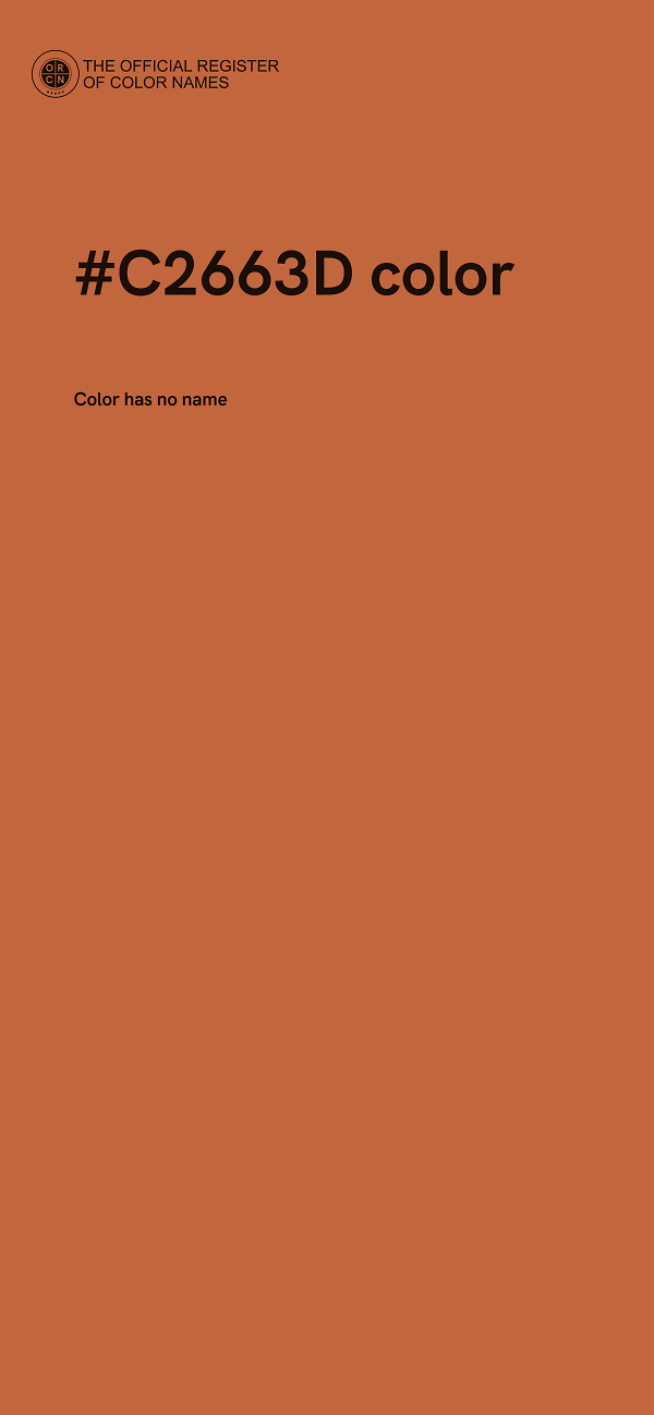 #C2663D color image