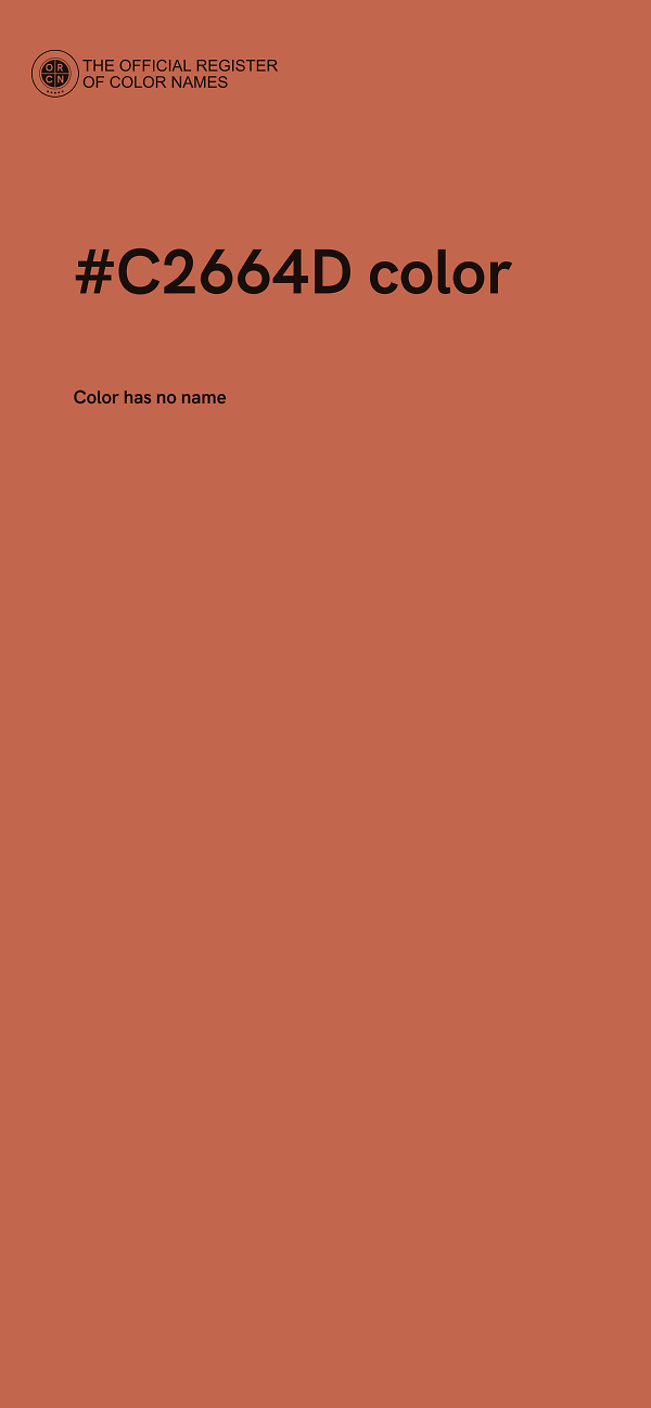 #C2664D color image