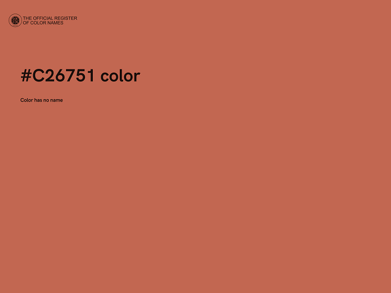 #C26751 color image