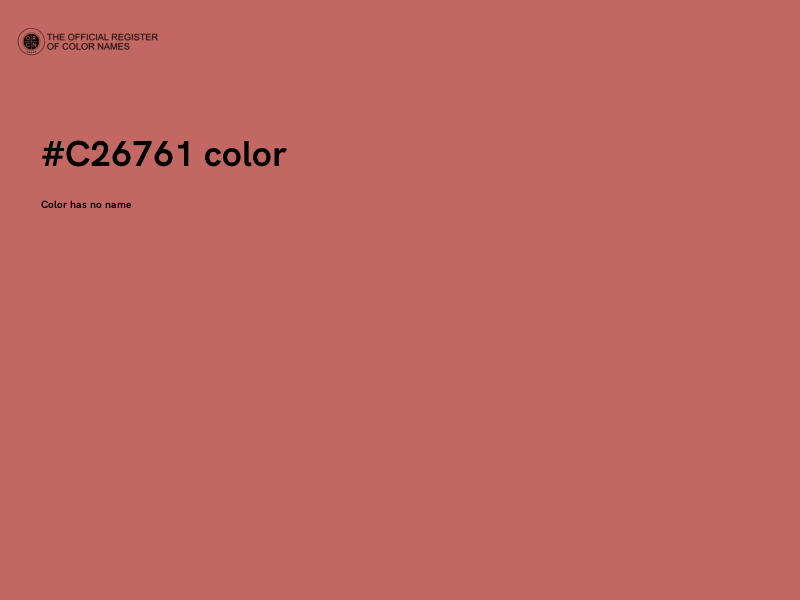 #C26761 color image