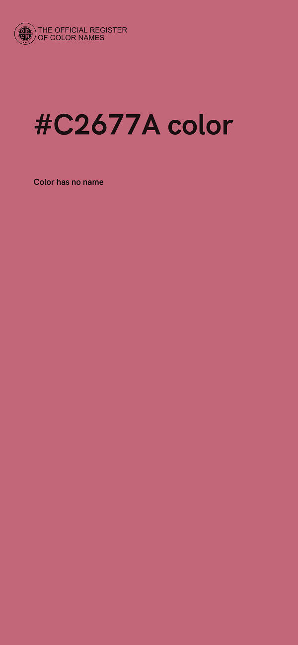 #C2677A color image