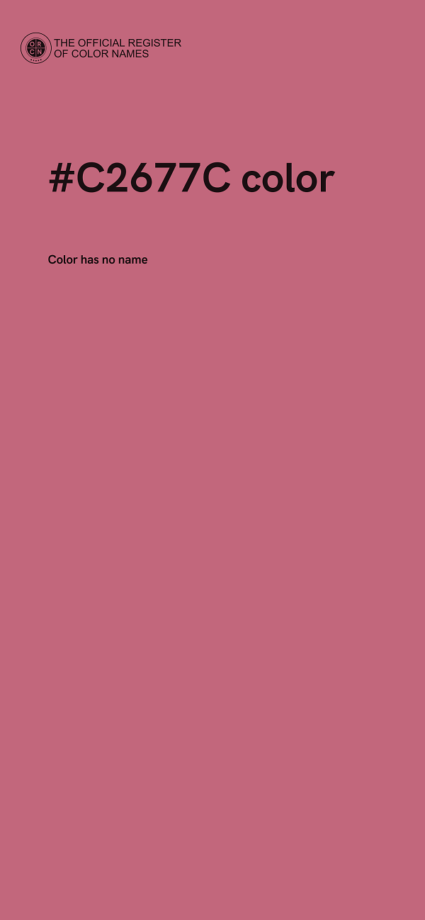#C2677C color image