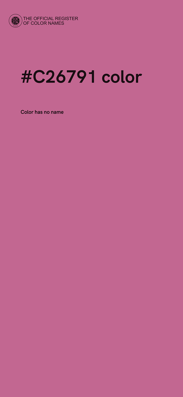 #C26791 color image