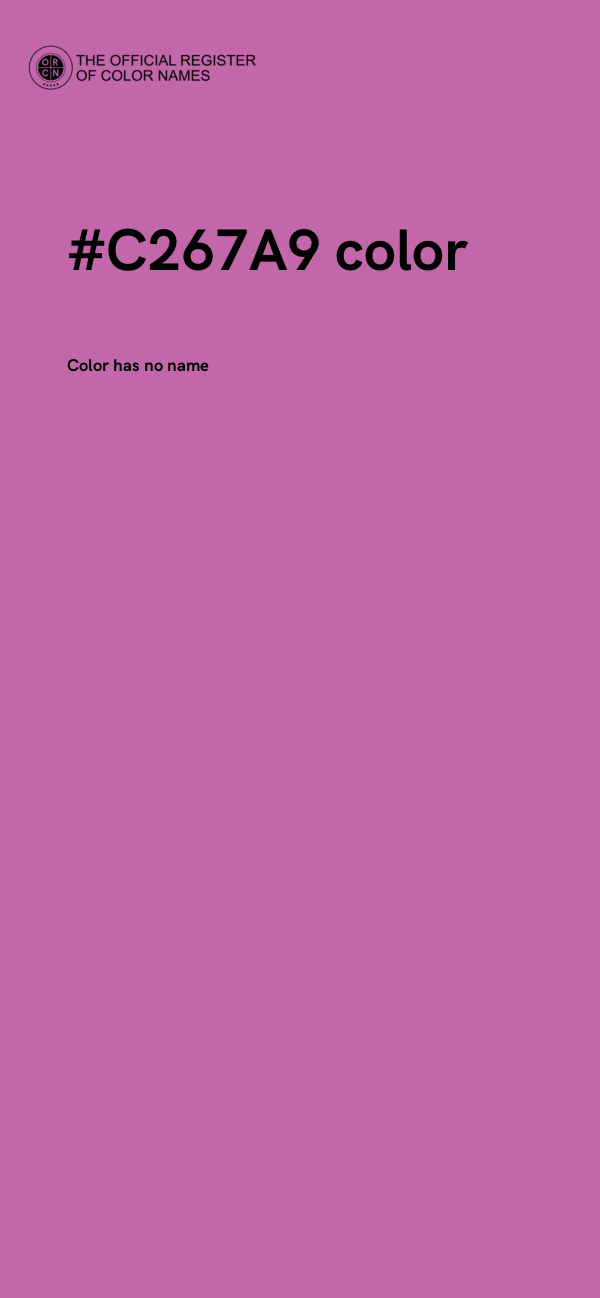 #C267A9 color image