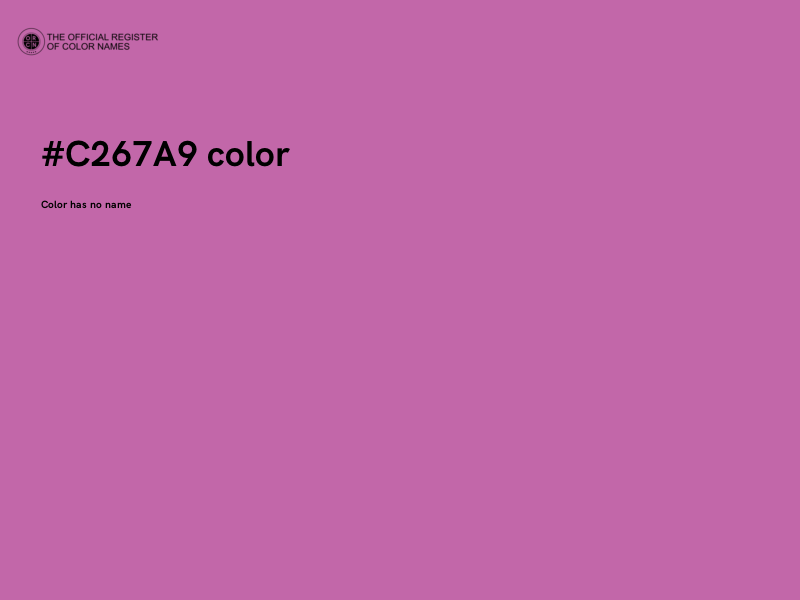 #C267A9 color image