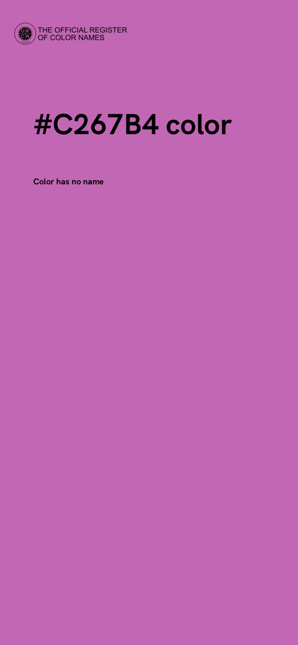 #C267B4 color image