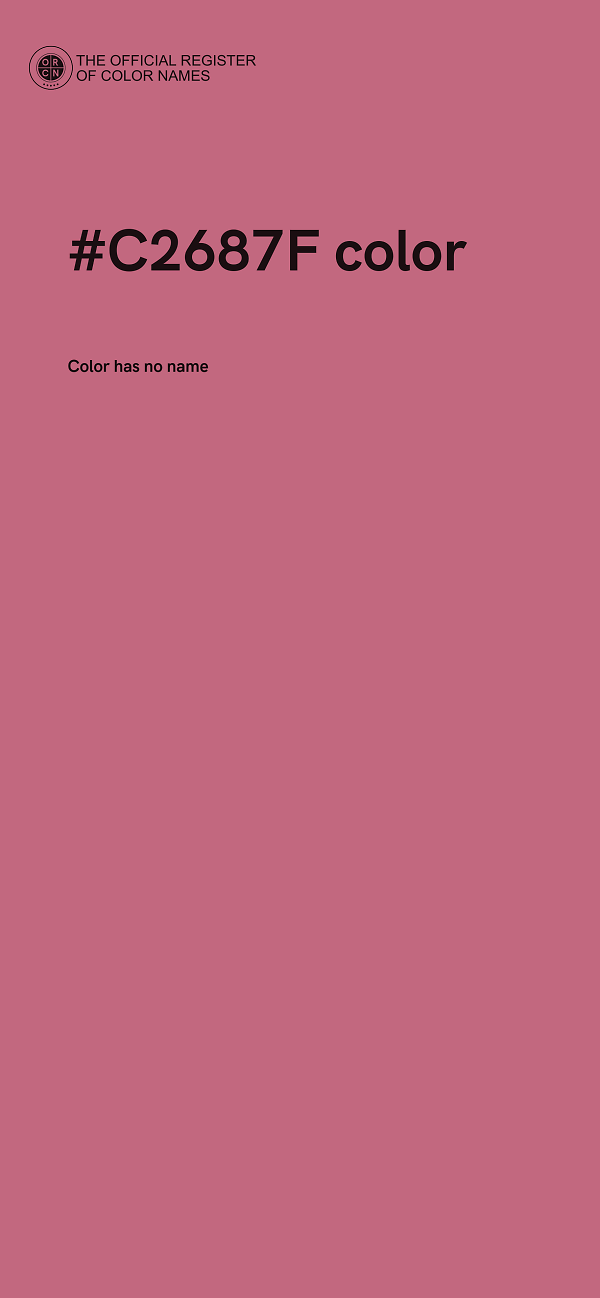 #C2687F color image