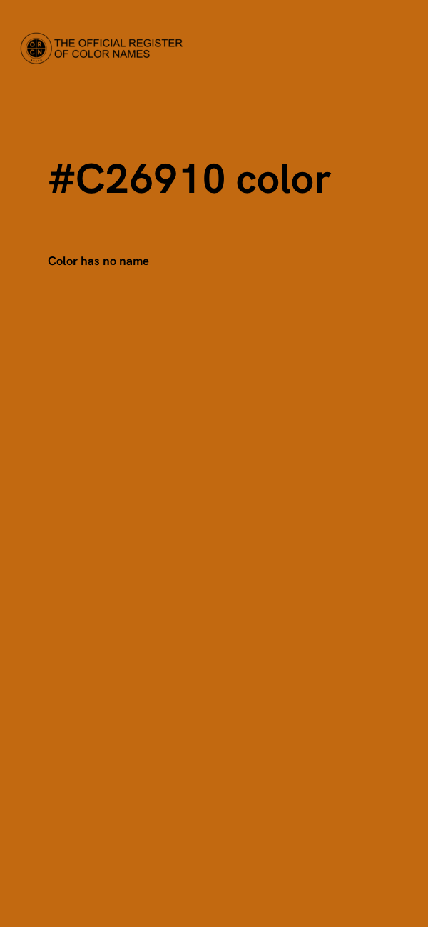 #C26910 color image