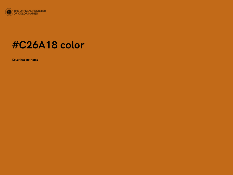 #C26A18 color image