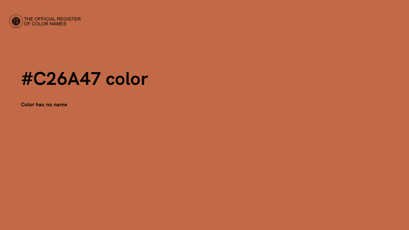 #C26A47 color image