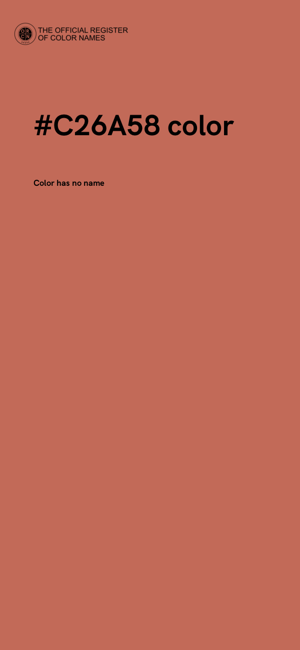 #C26A58 color image