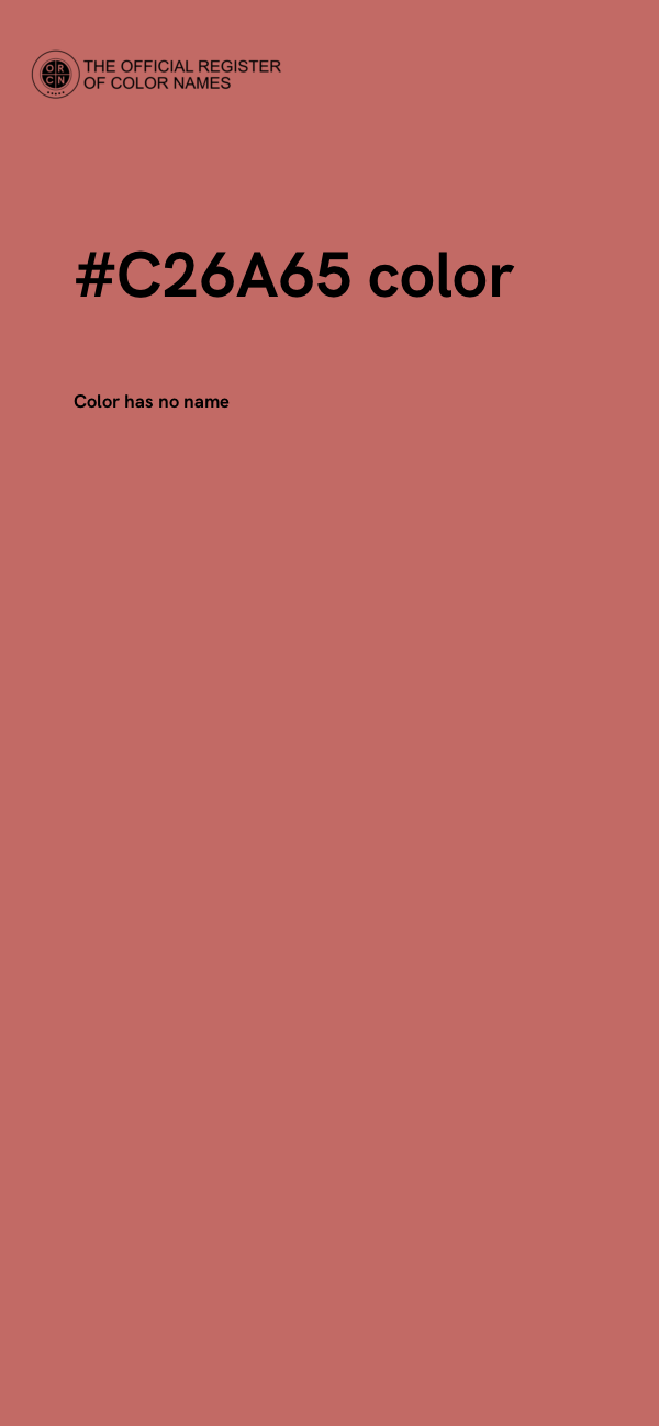 #C26A65 color image