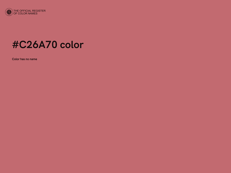 #C26A70 color image