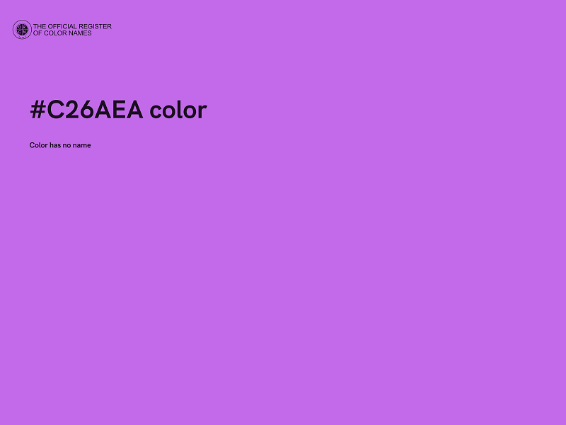 #C26AEA color image