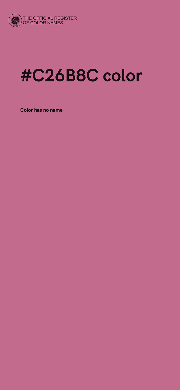 #C26B8C color image