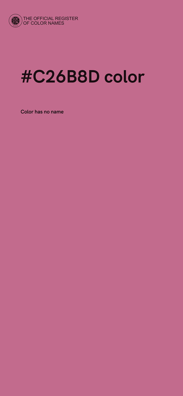 #C26B8D color image