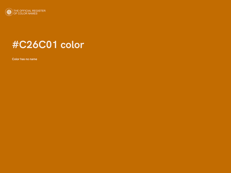 #C26C01 color image