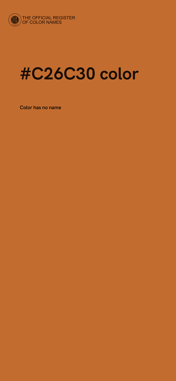 #C26C30 color image