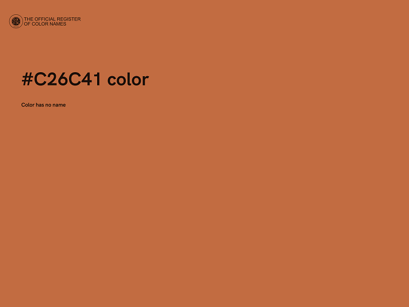 #C26C41 color image
