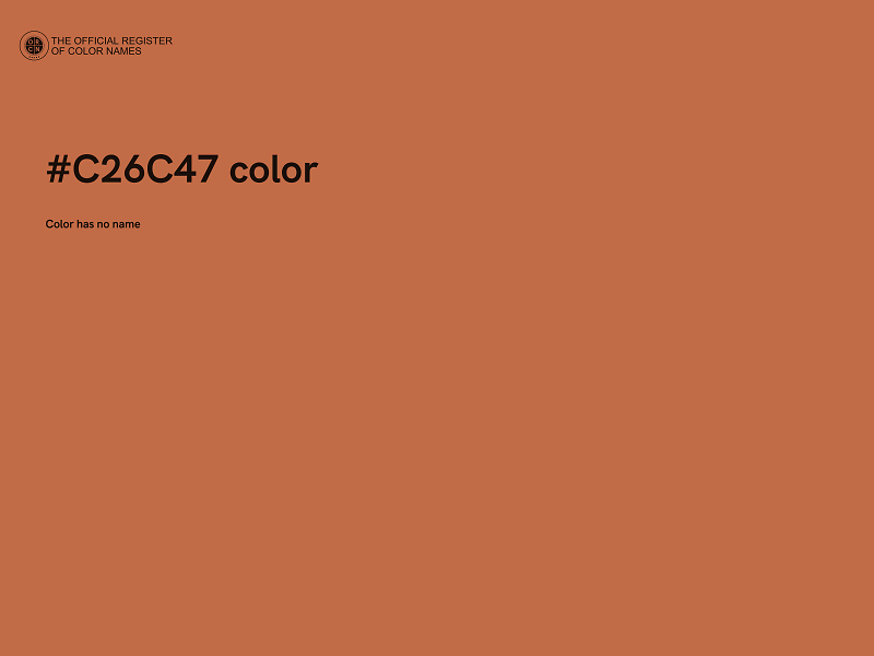 #C26C47 color image