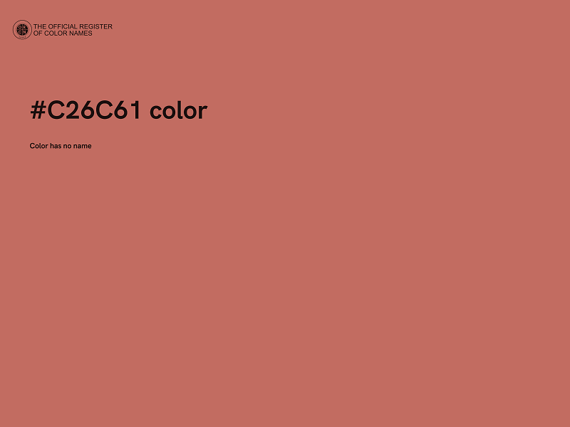 #C26C61 color image