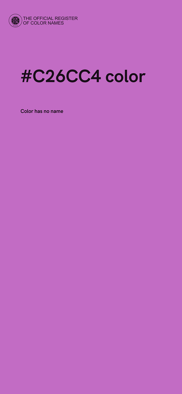 #C26CC4 color image