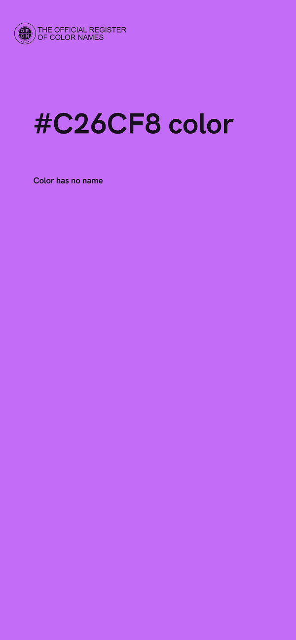 #C26CF8 color image
