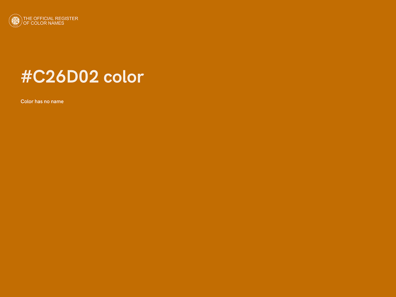 #C26D02 color image