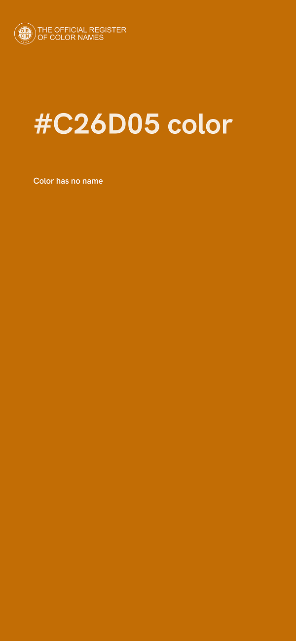 #C26D05 color image