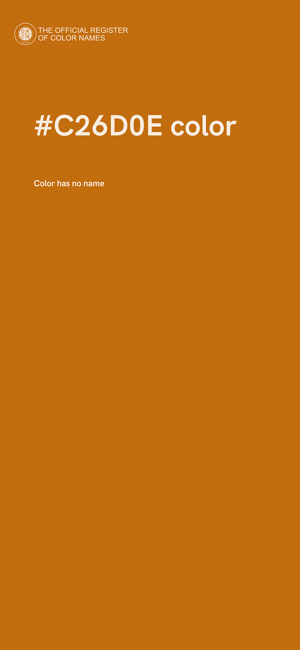 #C26D0E color image