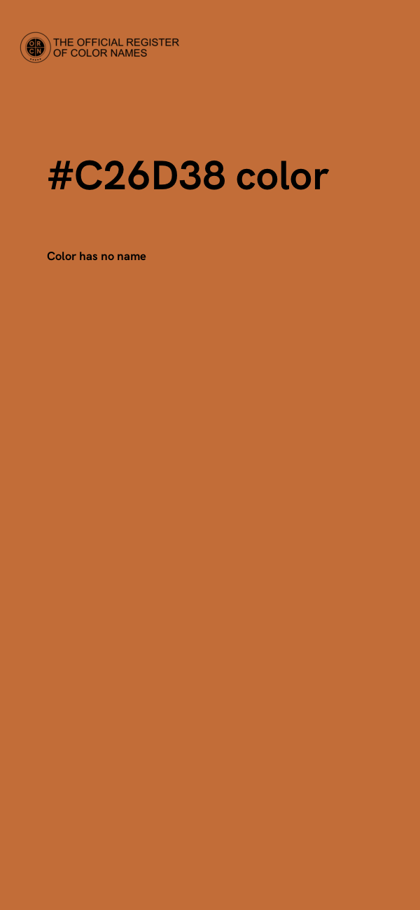 #C26D38 color image
