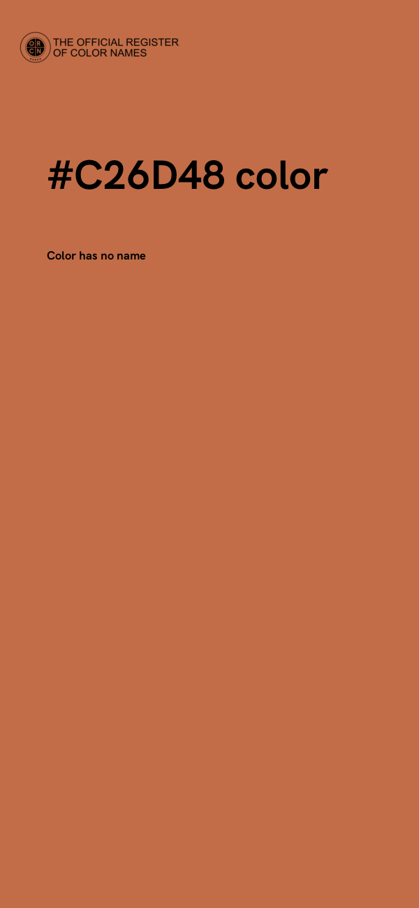 #C26D48 color image