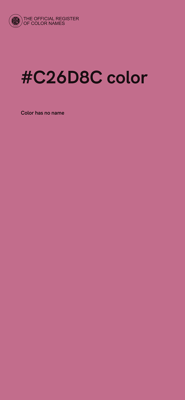 #C26D8C color image