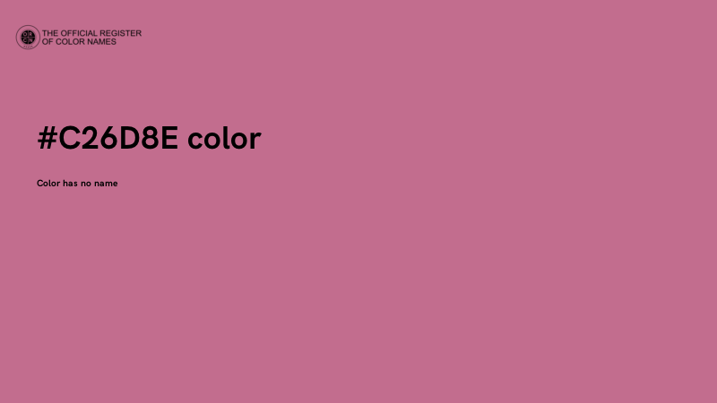 #C26D8E color image