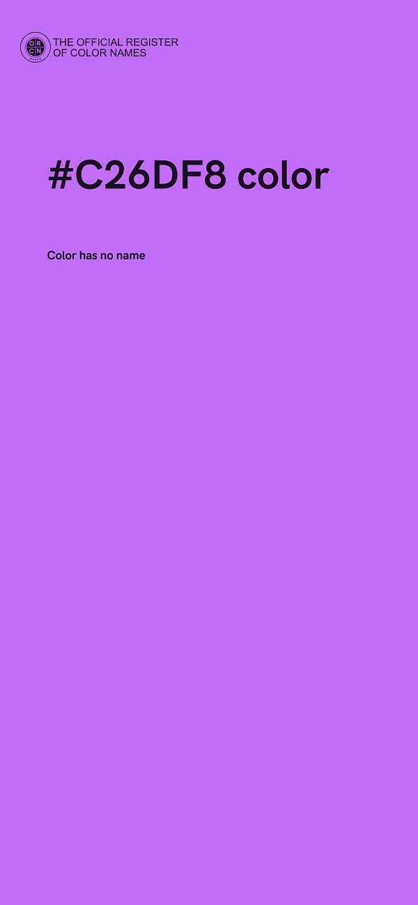 #C26DF8 color image