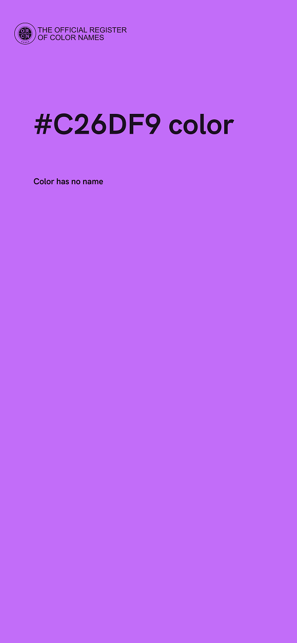 #C26DF9 color image