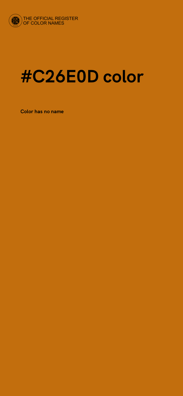 #C26E0D color image