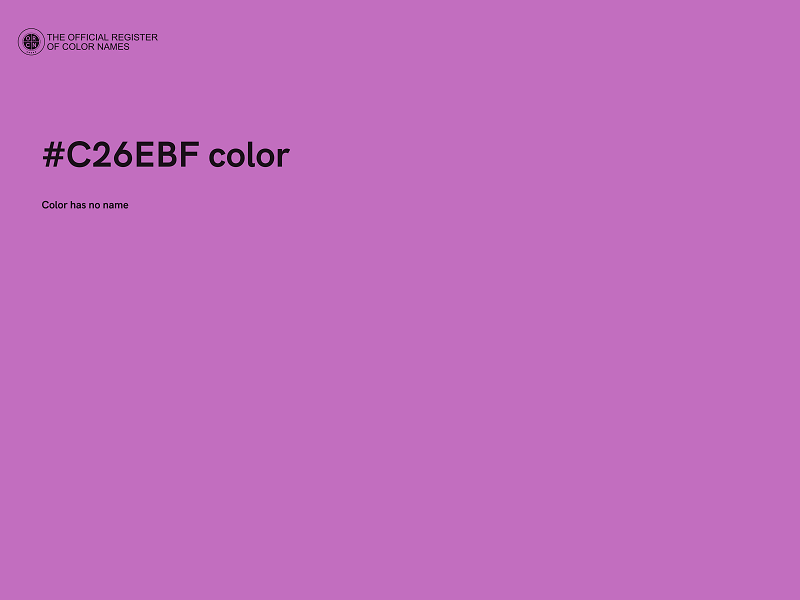 #C26EBF color image