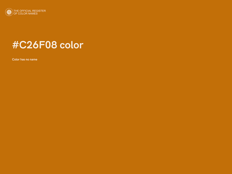 #C26F08 color image