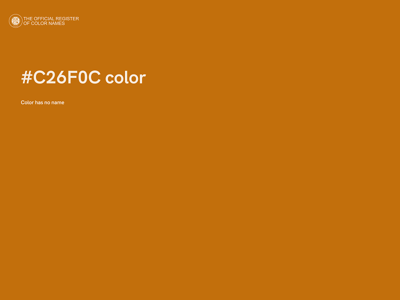 #C26F0C color image