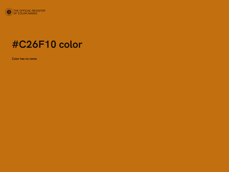 #C26F10 color image