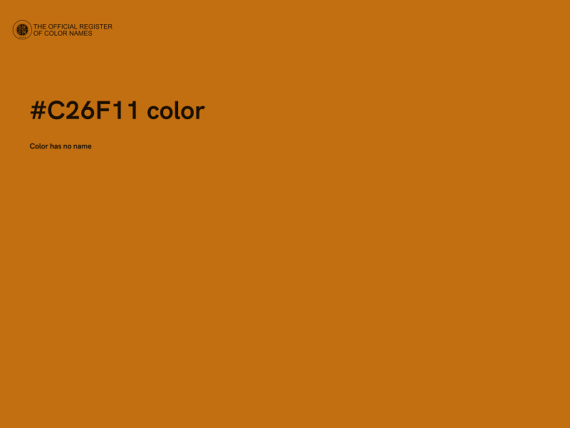 #C26F11 color image