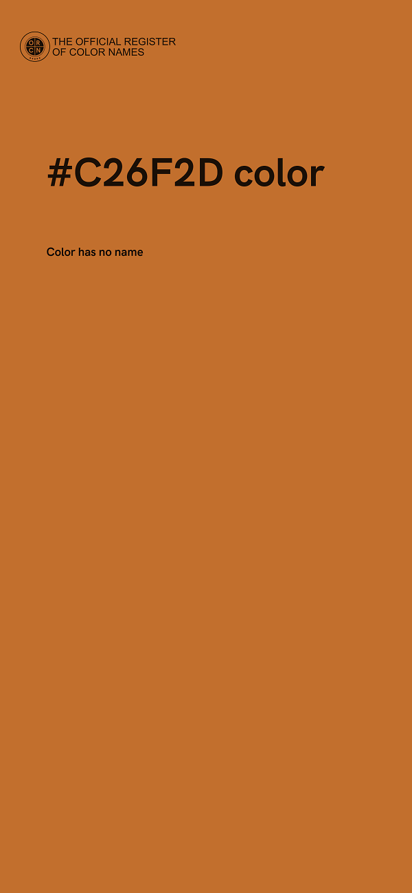 #C26F2D color image