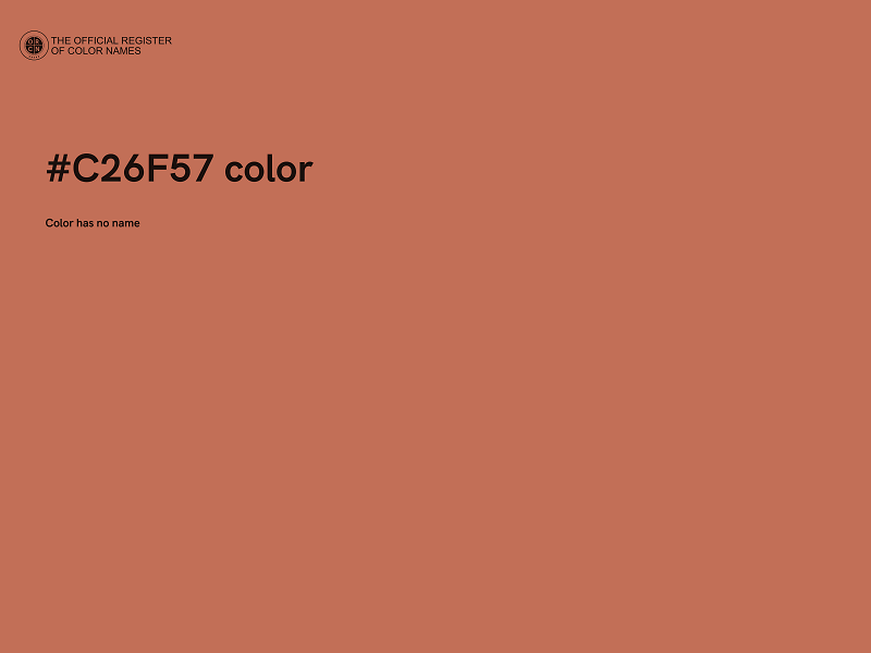 #C26F57 color image