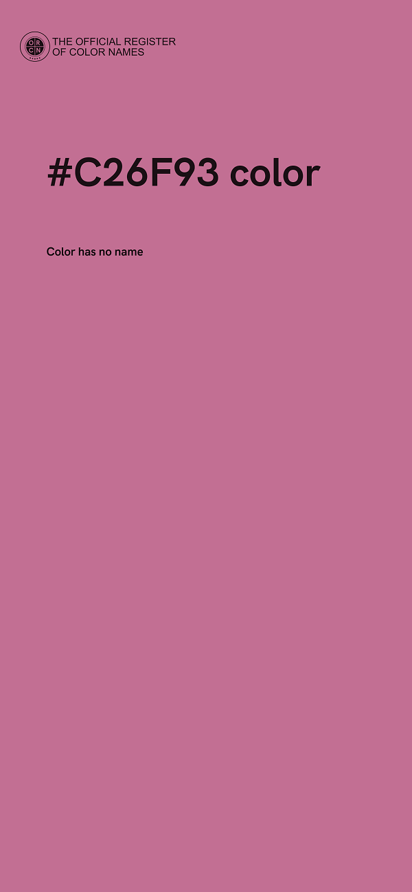 #C26F93 color image
